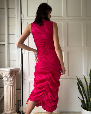 90s Donna Karan Parachute Dress | XS-S