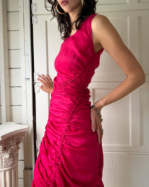 90s Donna Karan Parachute Dress | XS-S