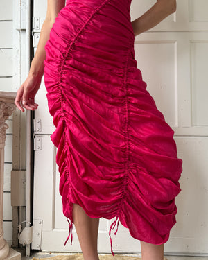 90s Donna Karan Parachute Dress | XS-S