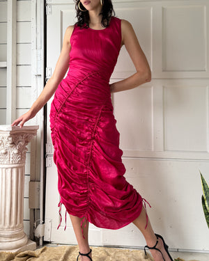 90s Donna Karan Parachute Dress | XS-S