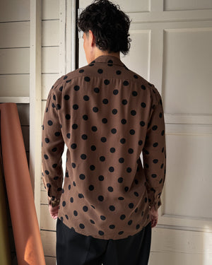 90s Polka Dot Shirt | S-M