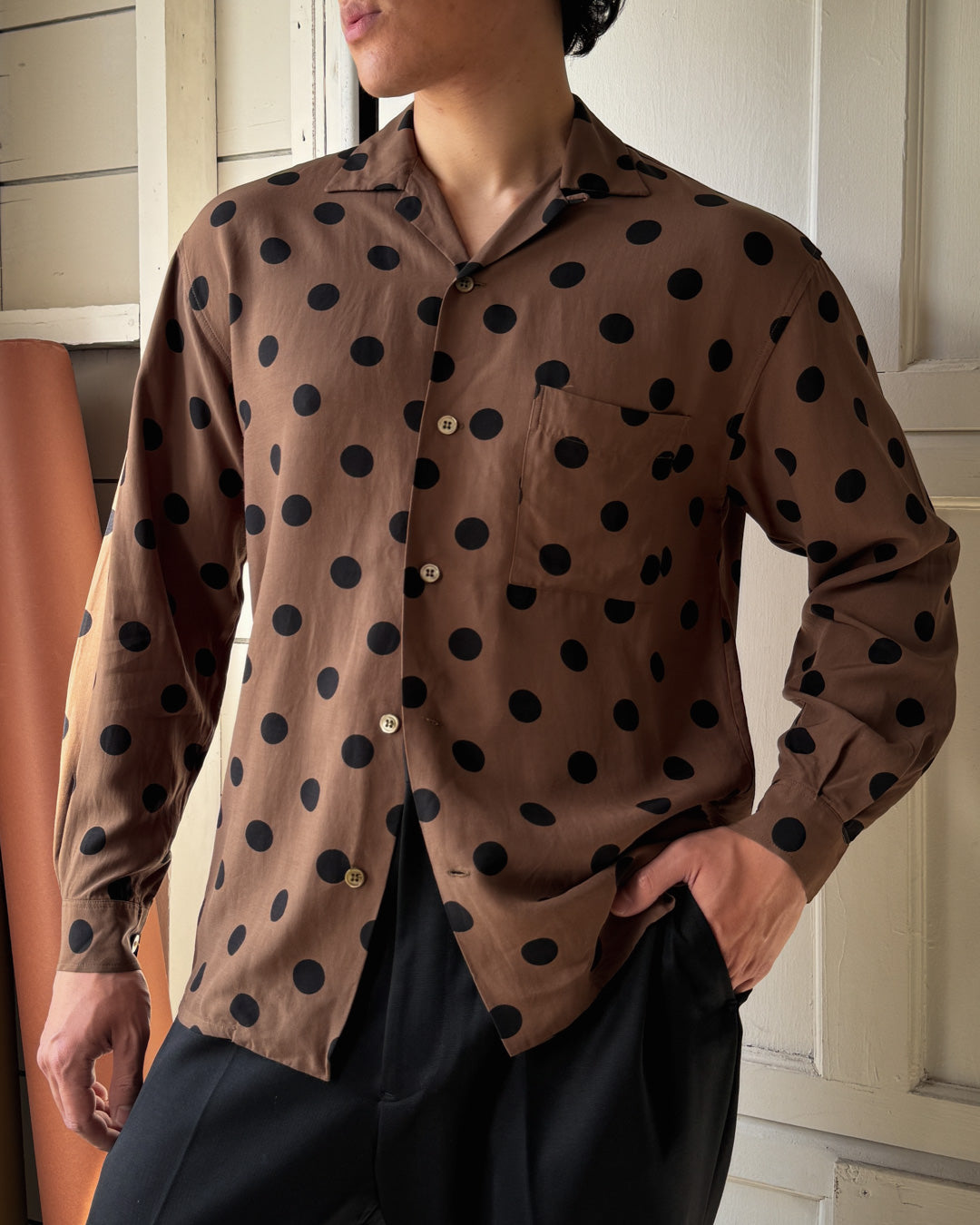 90s Polka Dot Shirt | S-M