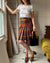 80s Escada Plaid Skirt | S