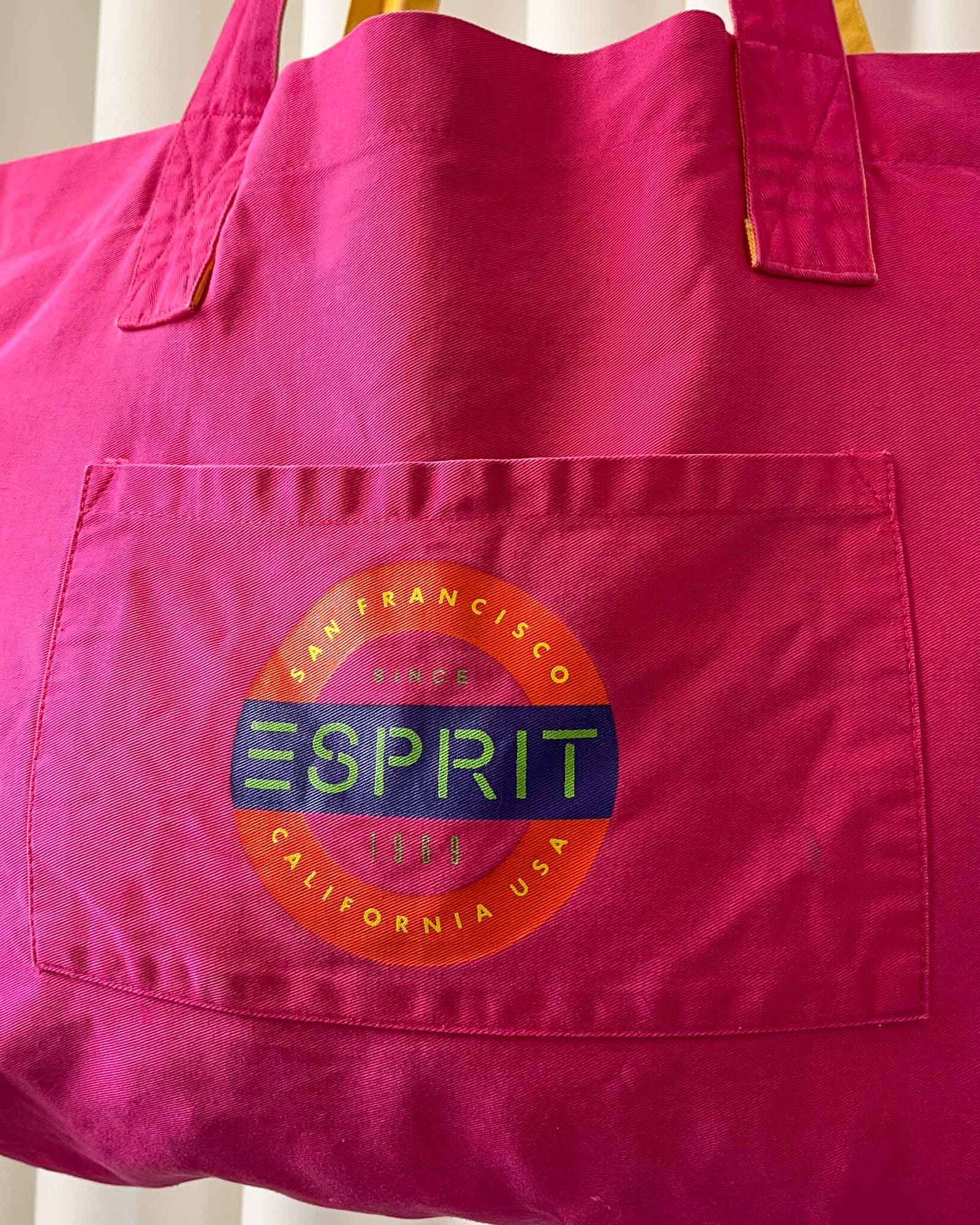 90s Esprit Pink Tote Bag