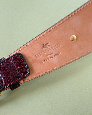 Etro Two Tone Studded Belt