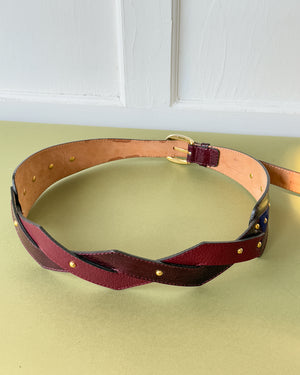 Etro Two Tone Studded Belt