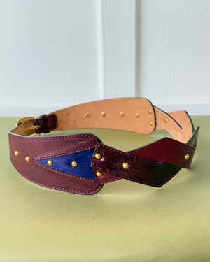 Etro Two Tone Studded Belt