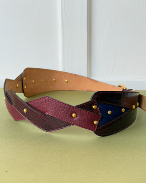 Etro Two Tone Studded Belt