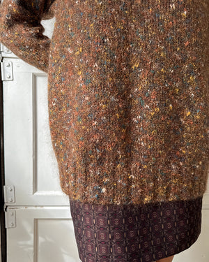 90s Metallic Mohair Sweater | S-M