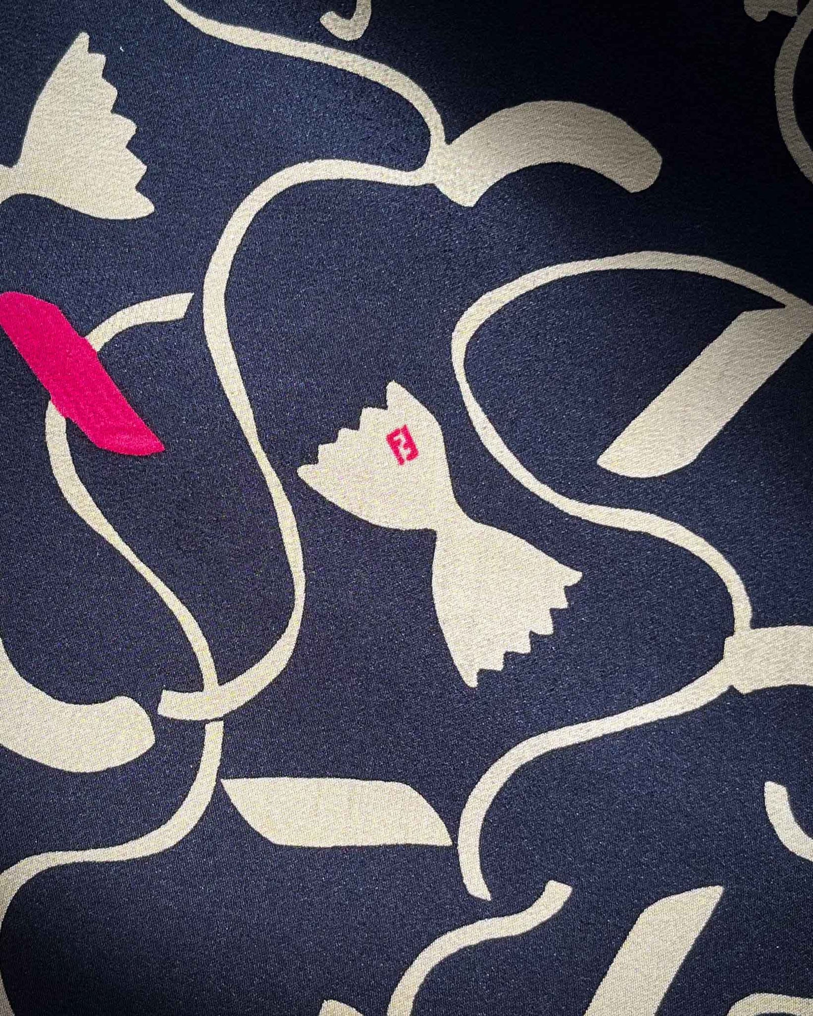 80s Fendi Pasta Print Dress | XS - S