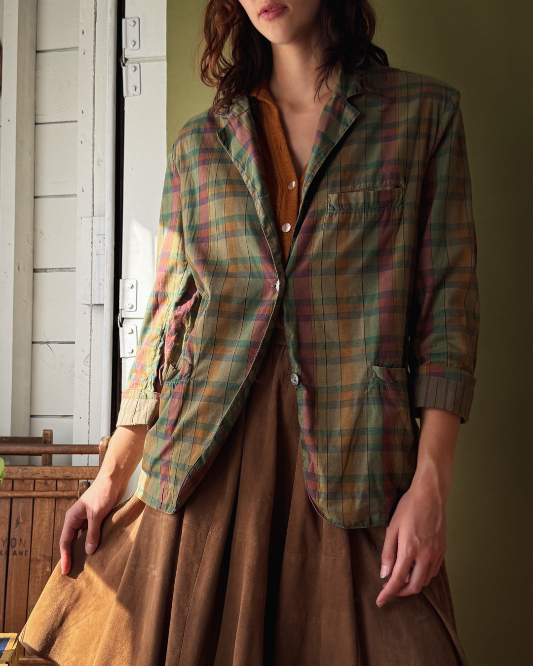 90s Gap Plaid Blazer | M-L