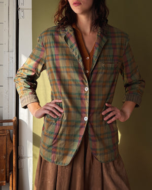 90s Gap Plaid Blazer | M-L
