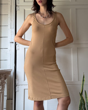 90s Ferre Nude Dress | S-M