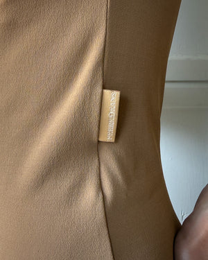 90s Ferre Nude Dress | S-M
