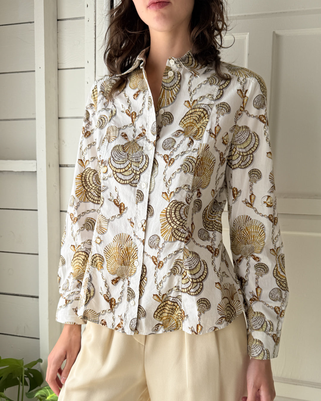 gucci print dress shirt Gucci Floral Print Silk Shirt