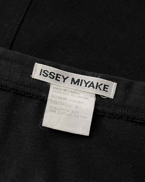 90s Issey Miyake Flared Black Maxi Skirt
