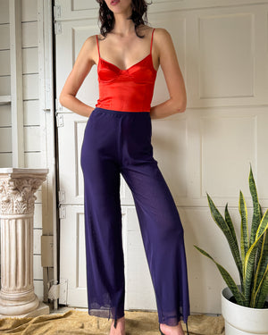 90s Jean Paul Gaultier Sheer Pants | S