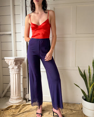 90s Jean Paul Gaultier Sheer Pants | S