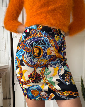 80s Kenzo Novelty Print Skirt | M