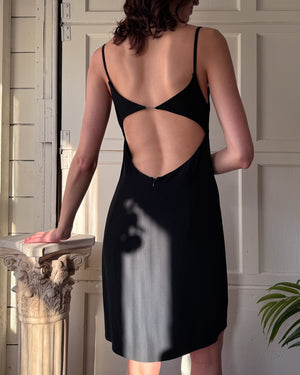 90s Max Mara Open Back Mini Dress | S