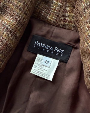 00s Patrizia Pepe Plaid Blazer | M