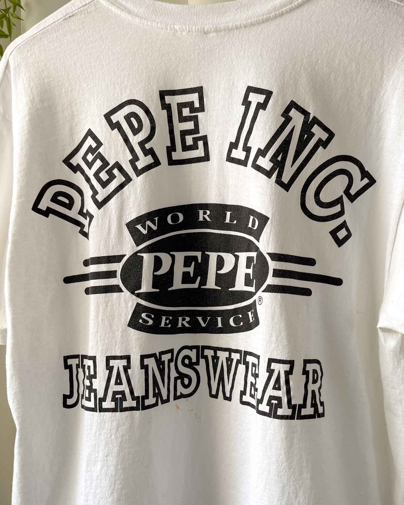 90s Pepe Jeans Logo T-Shirt | L