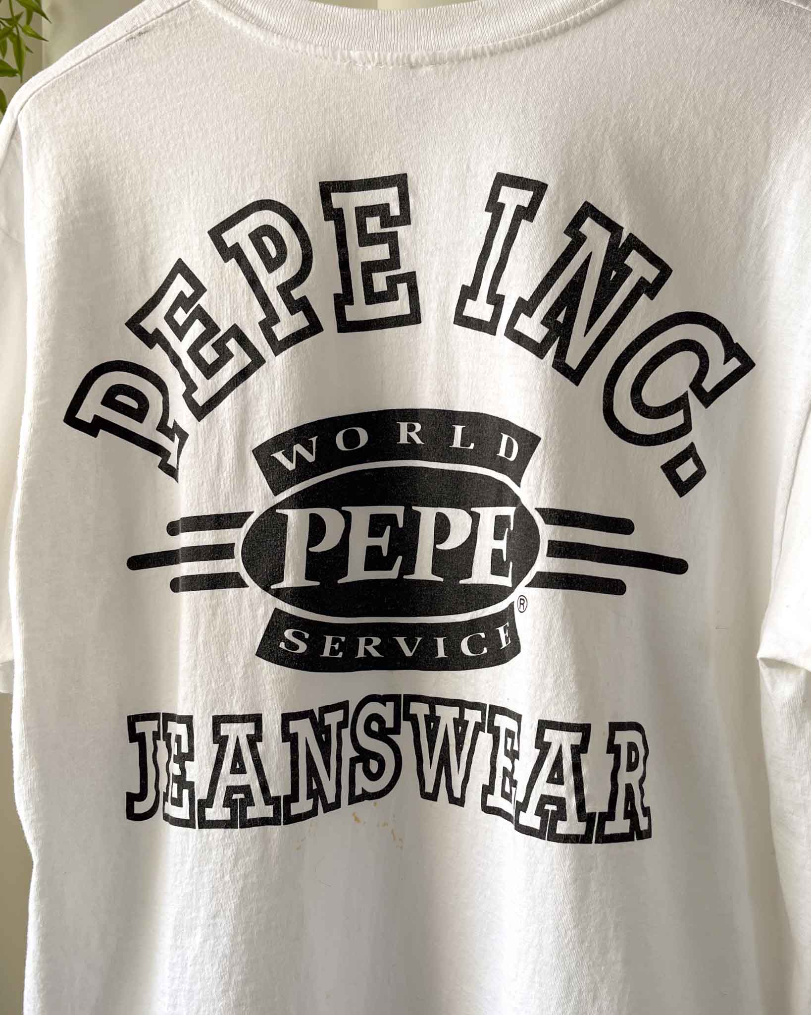 90s Pepe Jeans Logo T-Shirt | L - Lucky Vintage