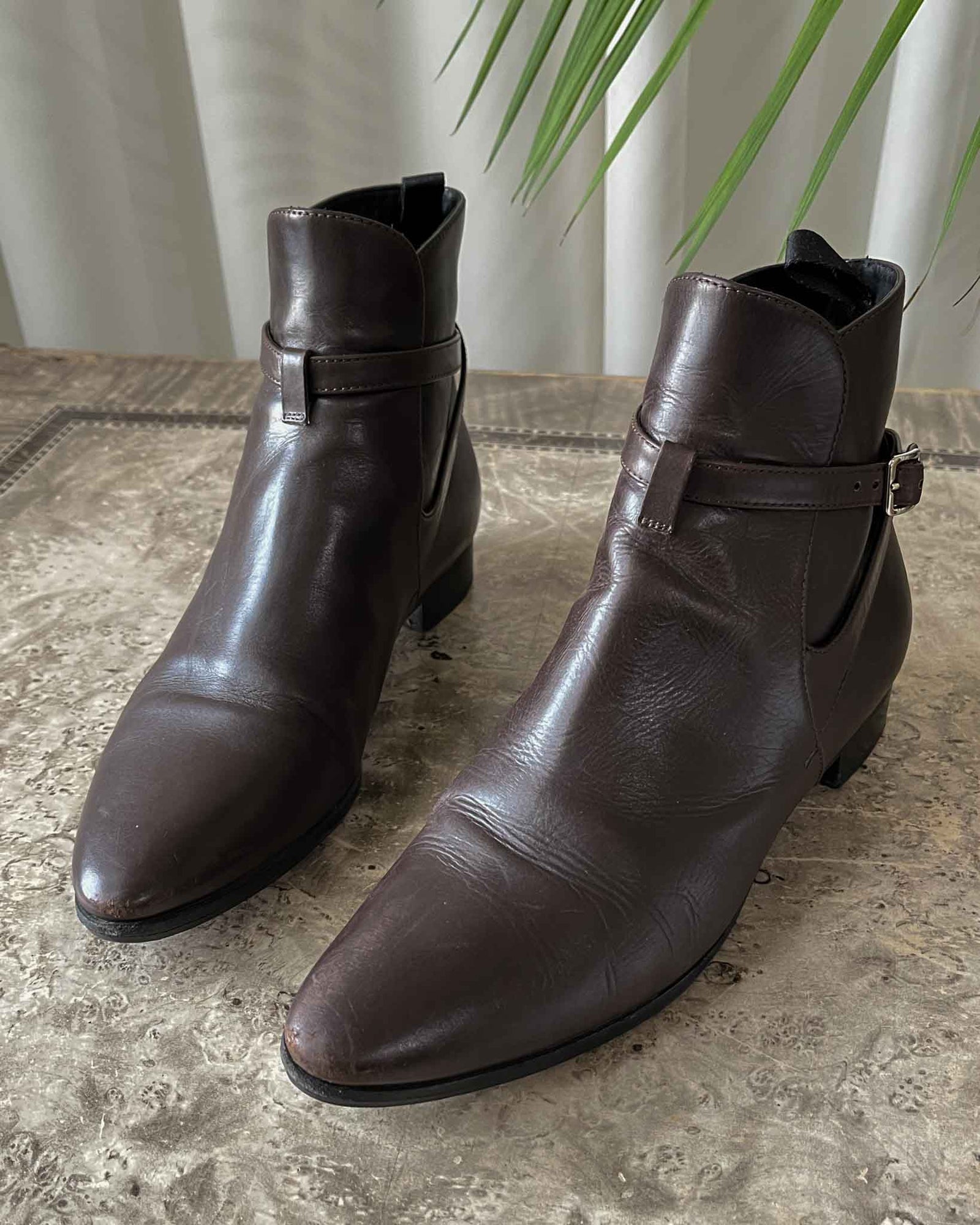 00s Prada Ankle Wrap Boots
