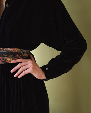 90s Ralph Lauren Velvet Dress | L