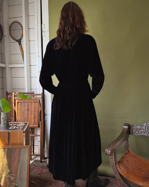 90s Ralph Lauren Velvet Dress | L