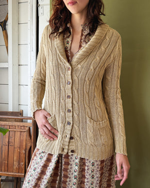 00s Ralph Lauren Linen Cardigan | M