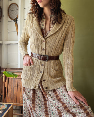 00s Ralph Lauren Linen Cardigan | M