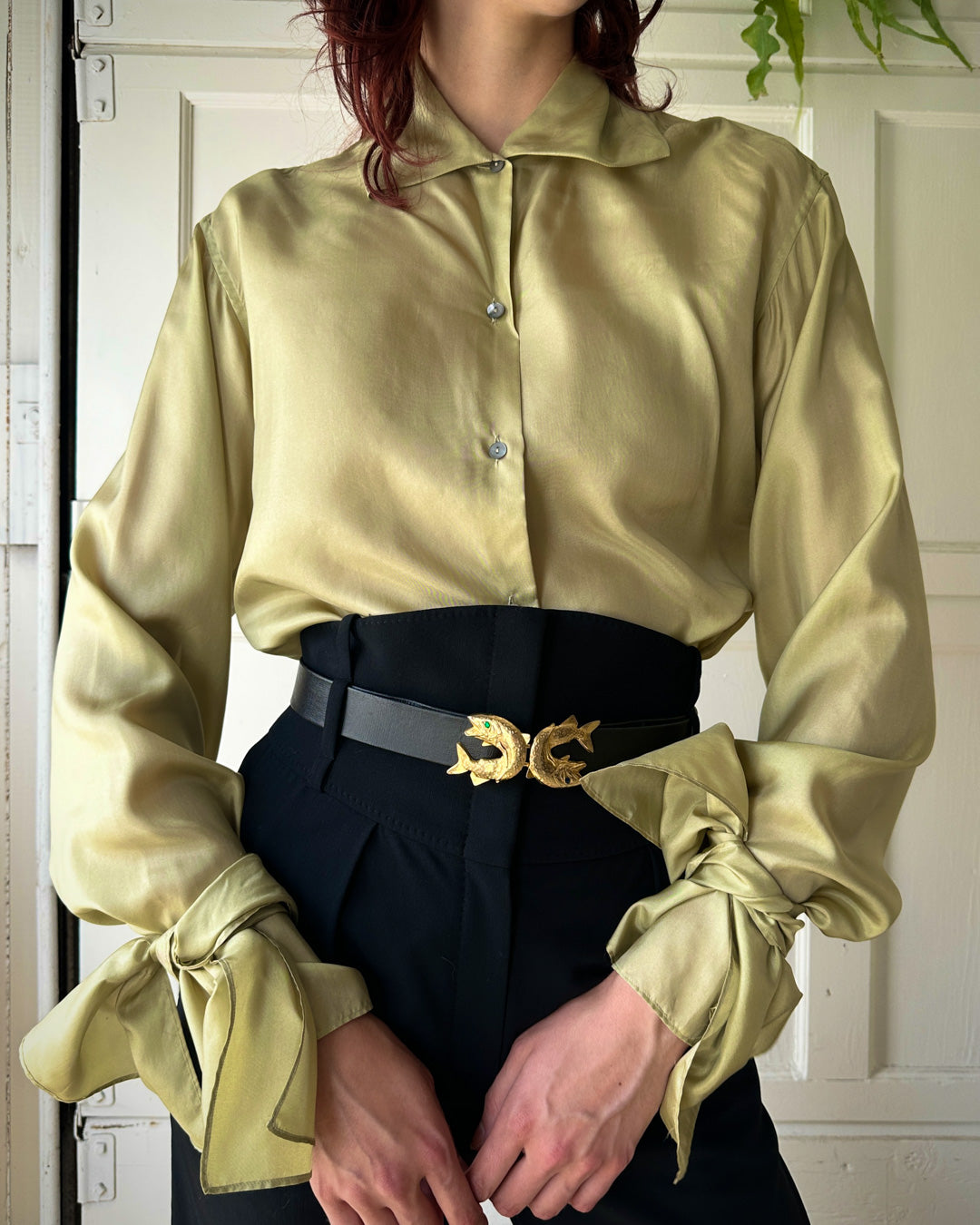 90s Romeo Gigli Silk Top | M