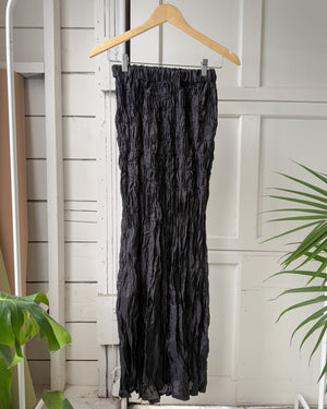 90s Fortuny Pleat Silk Skirt | XS-S