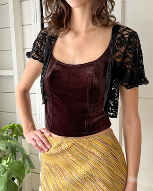 40s Black Lace Jacket | S 40s Black Lace Jacket | S