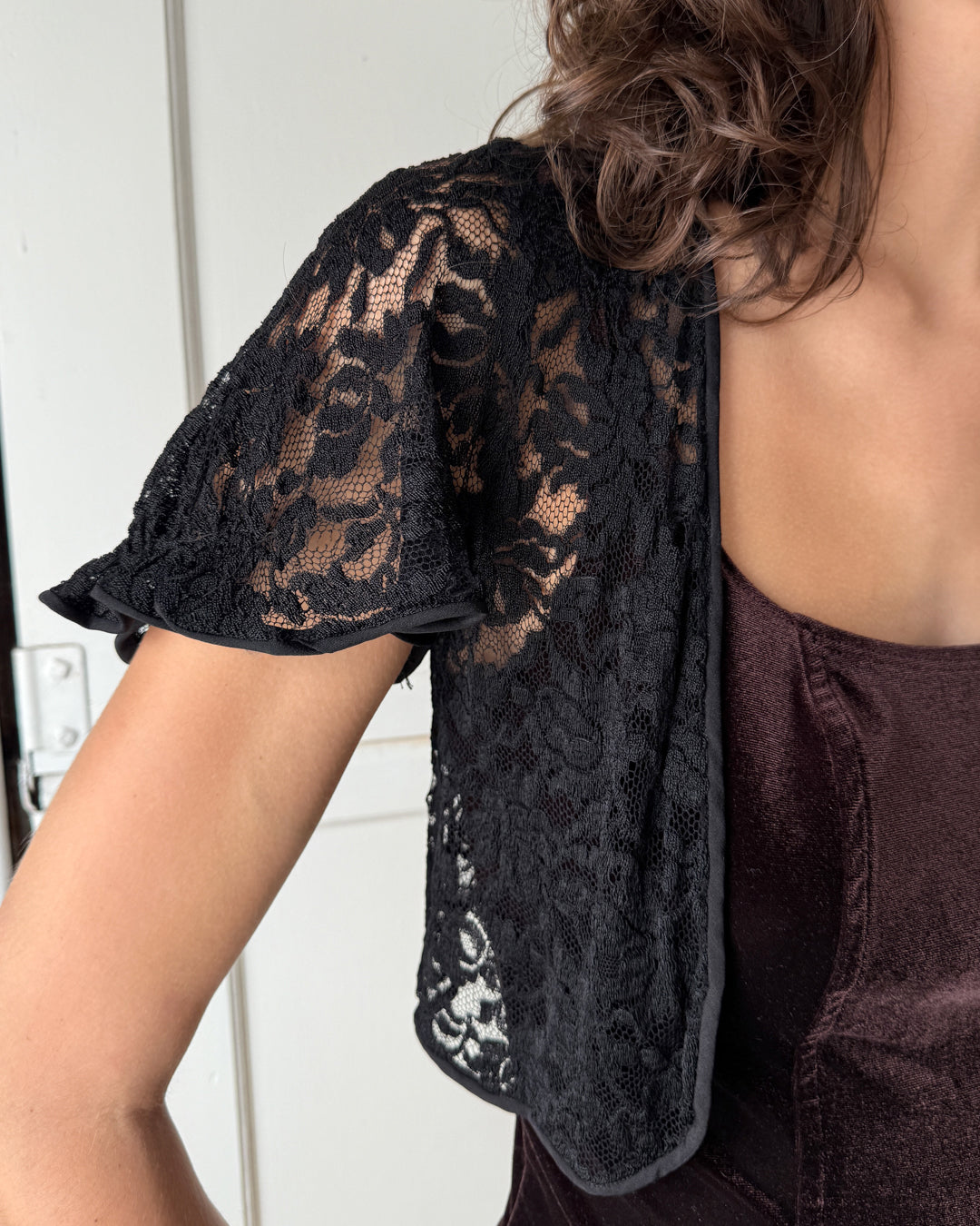 40s Black Lace Jacket | S 40s Black Lace Jacket | S