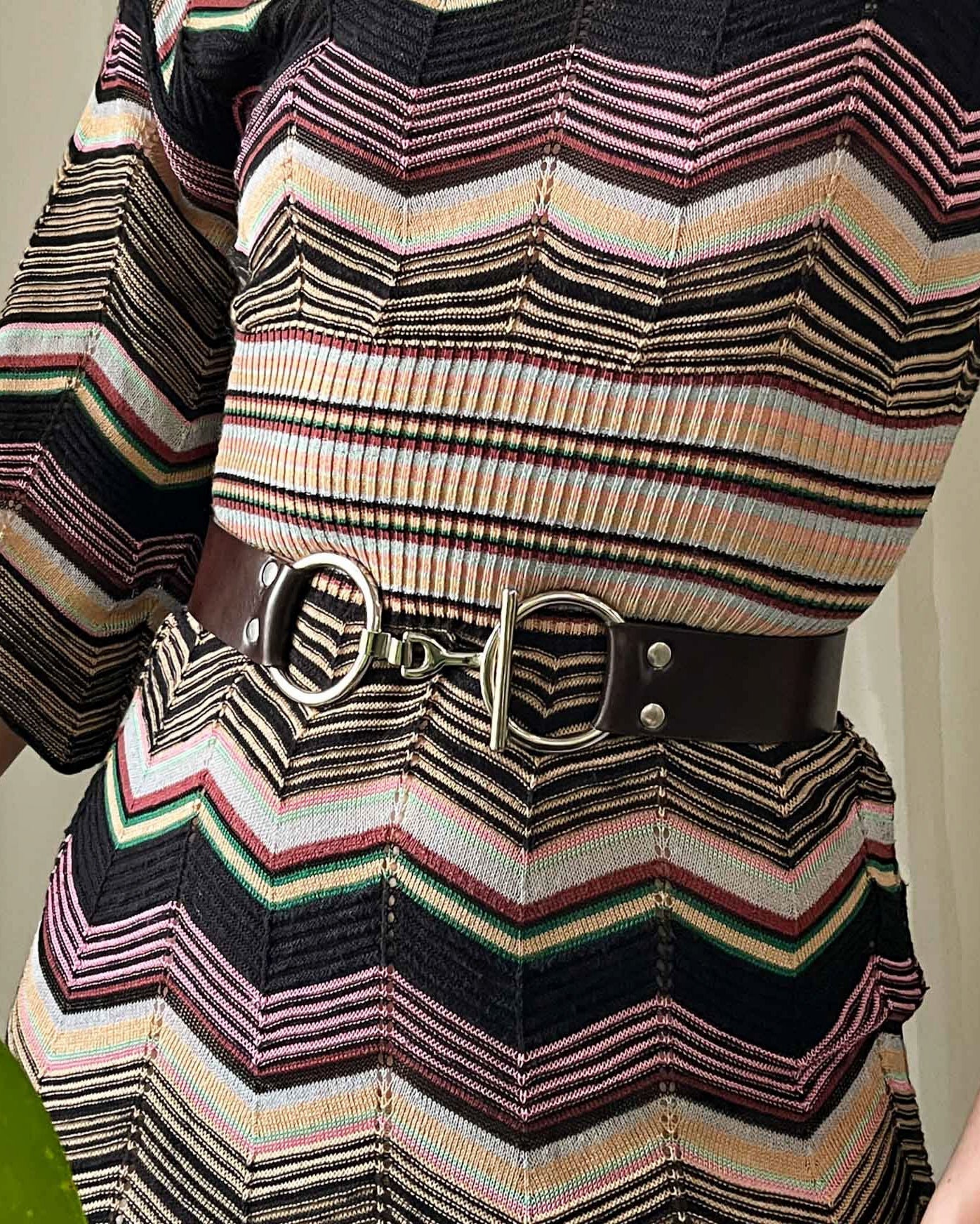 90s Brown Toggle Belt