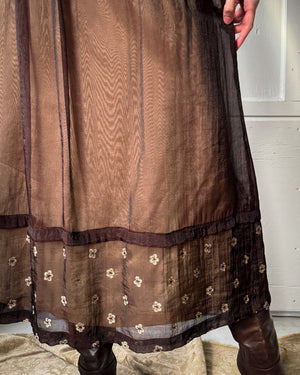 90s Sheer Maxi Skirt | M