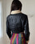 90s Cropped Leather Jacket | XS