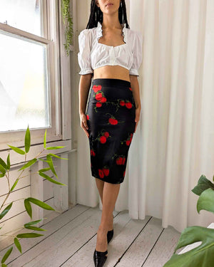 S/S 99 Dolce & Gabbana Tomato Print Skirt