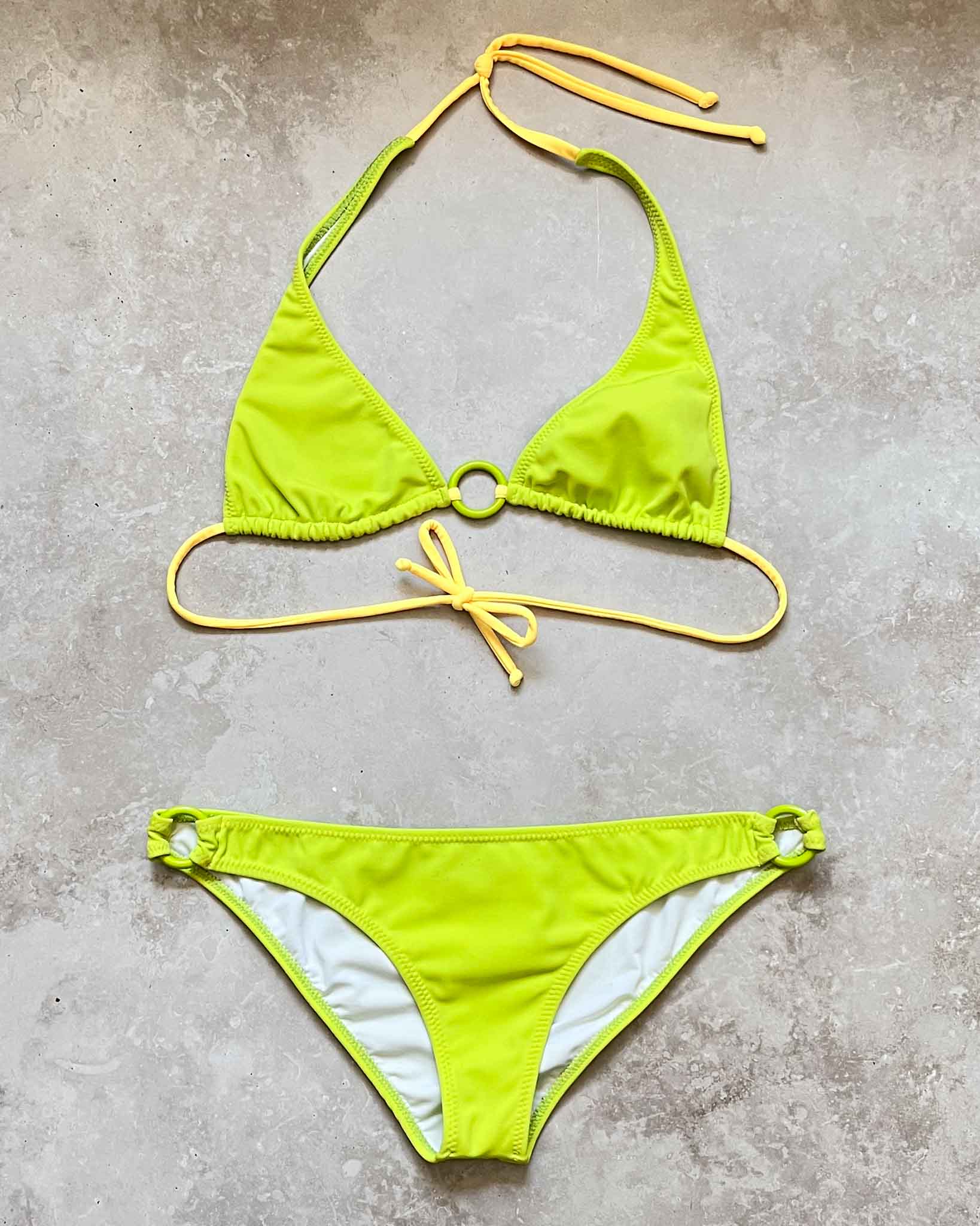 90s Lime Green Bikini | XS-S