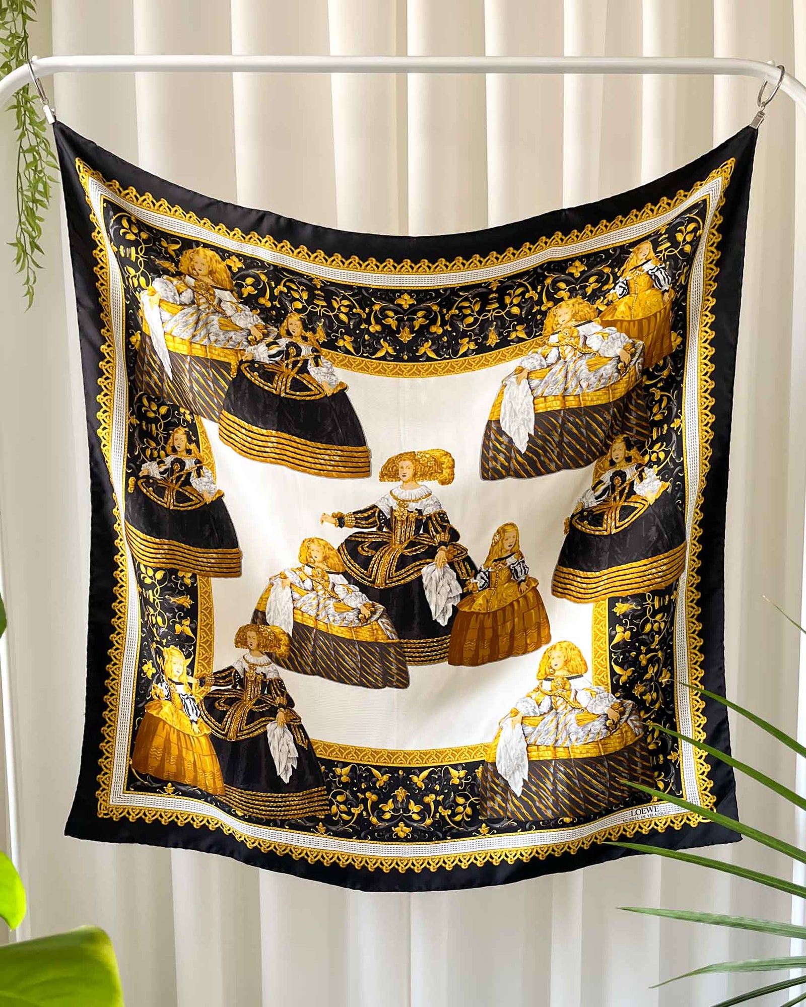 90s Loewe Silk Ladies Scarf