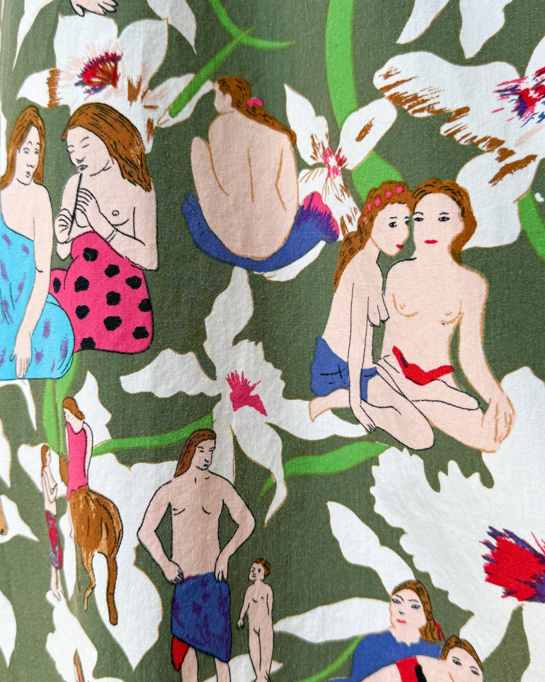 90s Novelty Nudes Hawaiian Art Shirt | XL