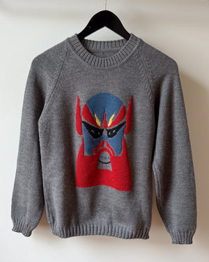 90s Novelty Mask Sweater | S-M