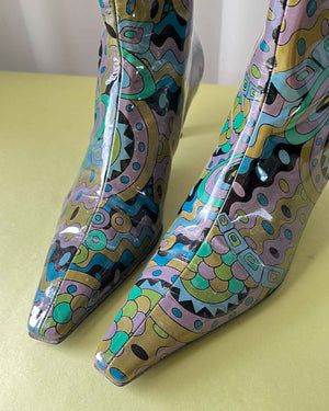 90s Pucci Inspired Booties | 6