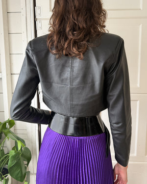 タ*コ様 80s vintage short leather down jack タ*コ様 80s vintage short leather down jack