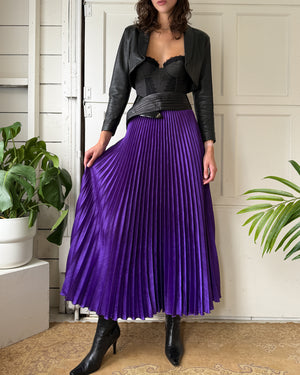 80s Cropped Leather Jacket | XS-S