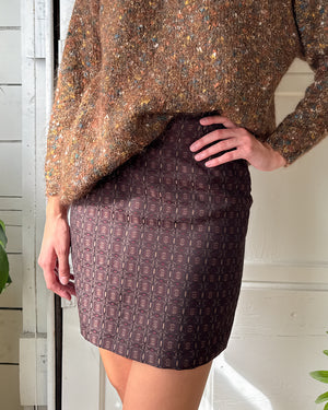 90s Silk Mini Skirt | M
