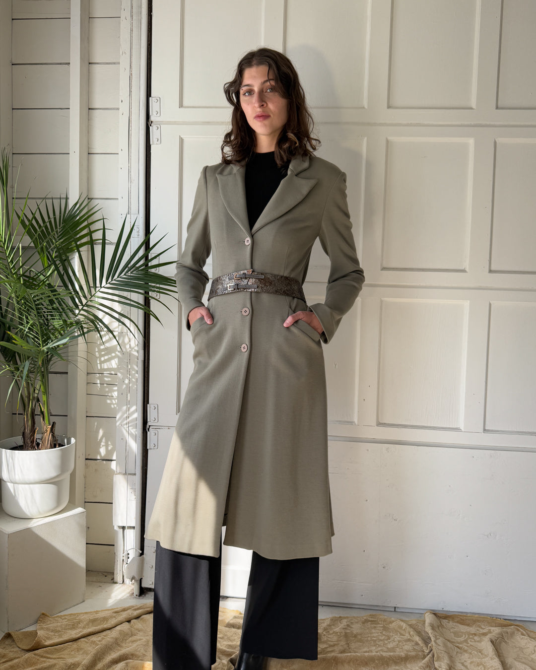 90s Metallic Snakeskin Belt