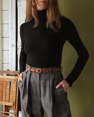 90s Celine Black Cashmere Sweater | S